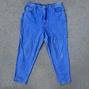 Vintage 90s LA Blues High Rise Taper Leg Relaxed Mom Jeans PLUS Size 22 AVG